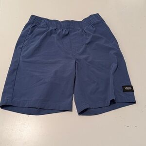 Boys Vans Athletic light weight blue Shorts with side & back pockets size medium